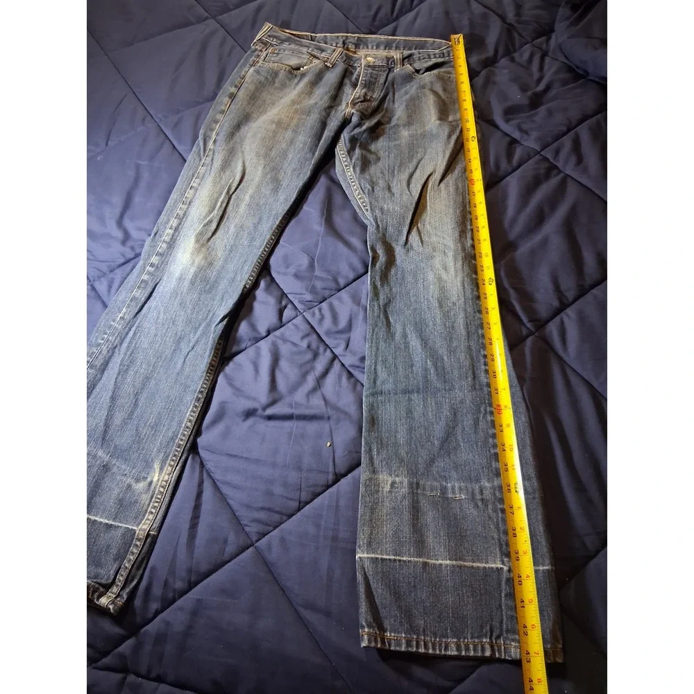 Levis 527 Slim Bootcut Jeans Mens 34x34 Medium Wash Denim Blue